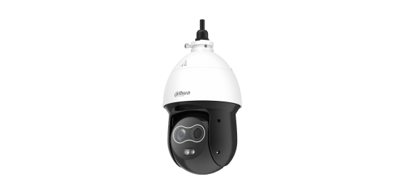Máy ảnh quan sát nhiệt hình ảnh hai mắt 4 inch dạng cầu đo nhiệt DH-TPC-SD2241-TB3F4-DW-S2 của Đại Hoa
